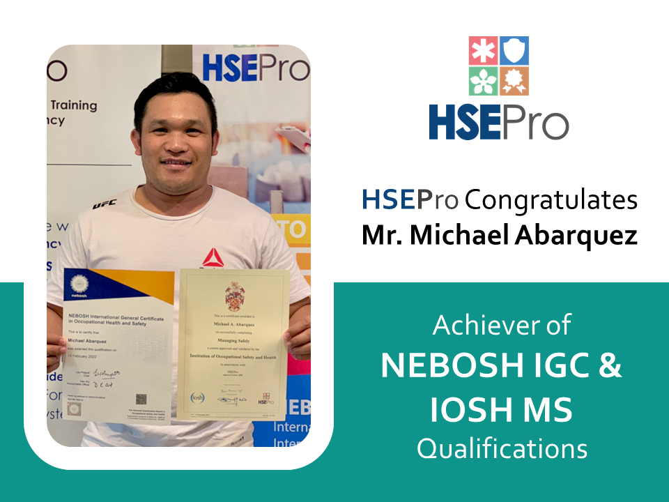 testimonial feedback nebosh